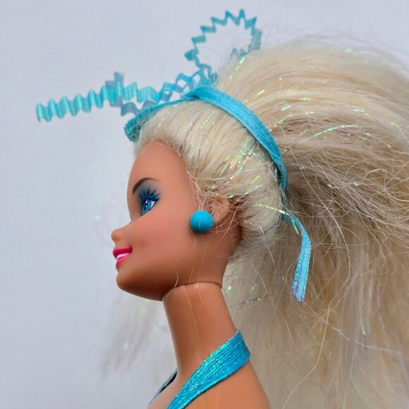 1991 Mattel Mermaid Barbie Doll 1991 1434 Blonde Glitter Hair Read - Picture 12 of 16